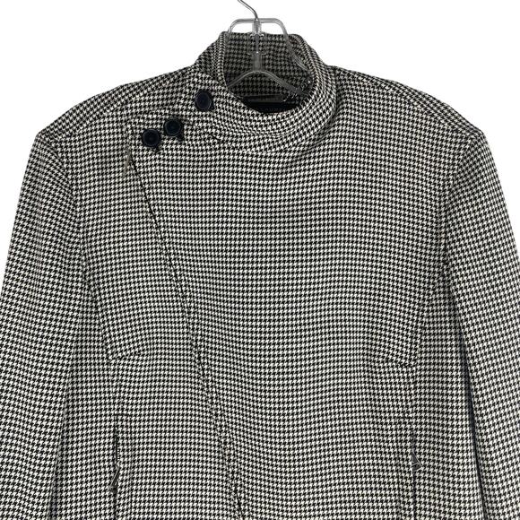 Ralph Lauren Black Label Virgin Wool Jacket Houndstooth Black White Size 4 - Picture 4 of 9